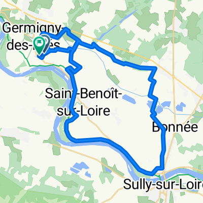 Chemin de Poreuse, Germigny-des-Prés à Chemin de la Motte, Germigny-des-Prés