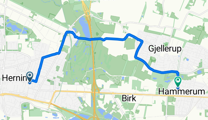 Østergade, Herning to Hammerum Hovedgade, Herning