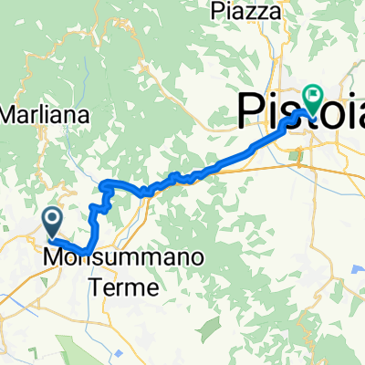 Viale Giuseppe Verdi, Montecatini-Terme to Vicolo del Malconsiglio, Pistoia