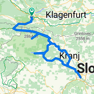 Route to Villach Central Station