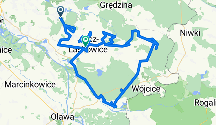 Leśna, Chrząstawa Mała do Kolejowa, Jelcz-Laskowice