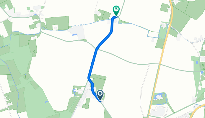 Heckerweg, Tönisvorst nach Hahnenweide, Tönisvorst