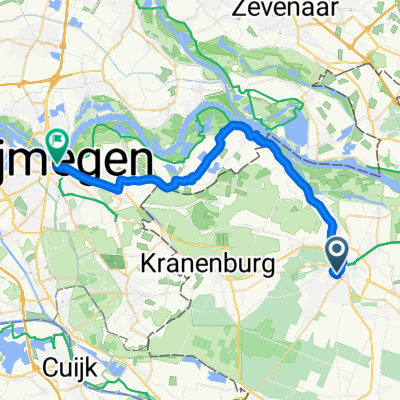 Lindenallee, Kleve nach Burchtstraat, Nijmegen