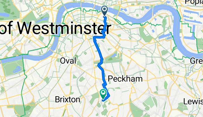St Thomas Street, London to The Hamlet, London