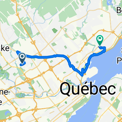 Rue Marie-Anne-Gaudreau, Québec à Rue D'Orléans, Québec