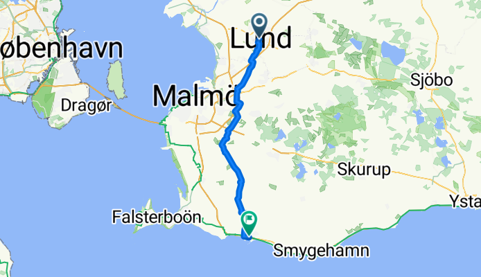 Bangatan, Lund nach Kontinentplan, Trelleborg