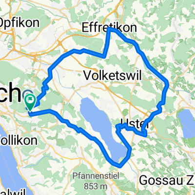 Effretikon - Fehraltorf short via Turricum