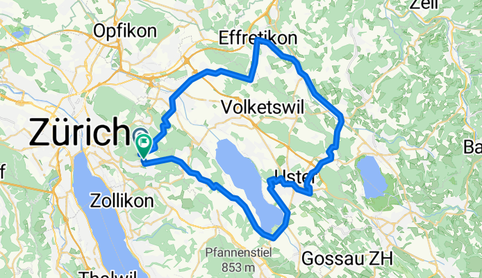 Effretikon - Fehraltorf short via Turricum