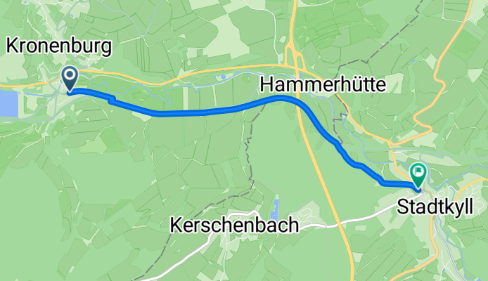 Neuer Weg, Dahlem naar Hauptstraße, Stadtkyll