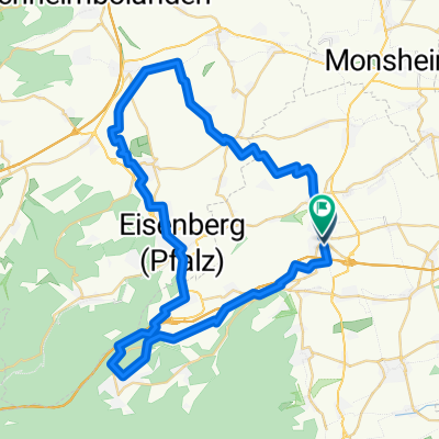 Kreuzerweg, Grünstadt nach Kreuzerweg, Grünstadt