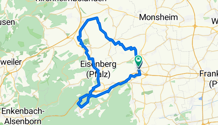 Kreuzerweg, Grünstadt nach Kreuzerweg, Grünstadt