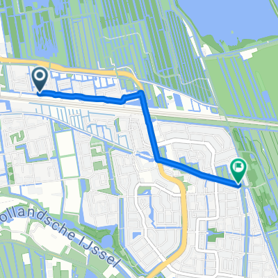 Citroenvlinderstraat, Gouda naar Watergangpolderplein, Gouda