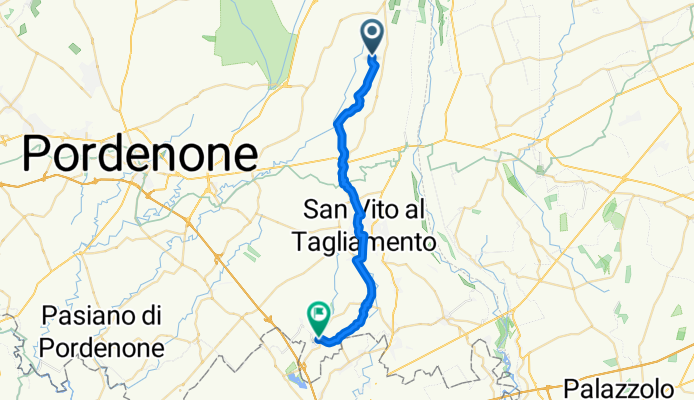 Da SAN MARTINO AL TAGL. (municipio) a Via Schiavoni