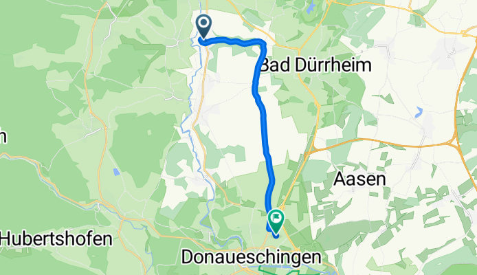 Straßburger Straße, Villingen-Schwenningen nach Raiffeisenstraße, Donaueschingen