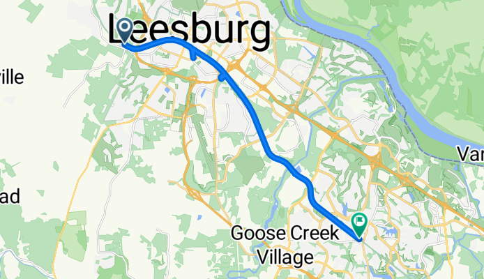 Washington&Old Dominion Trail, Leesburg to Washington&Old Dominion Trail, Ashburn