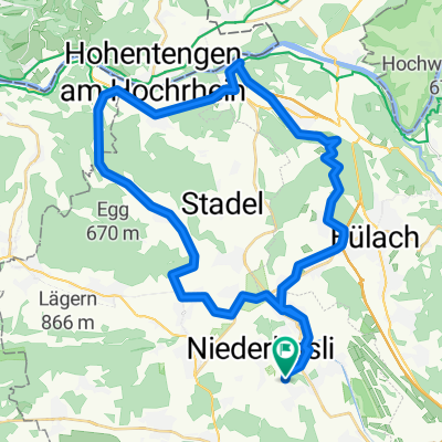 Route in Niederhasli