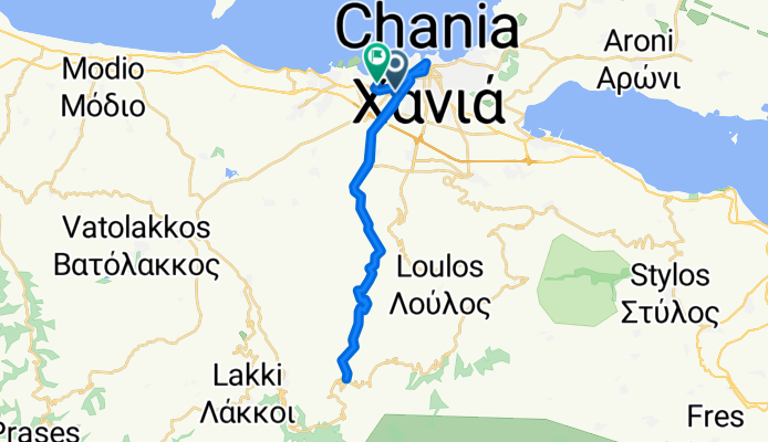 Leoforos N Kazantzaki, Chania to Arkadiou, Chania