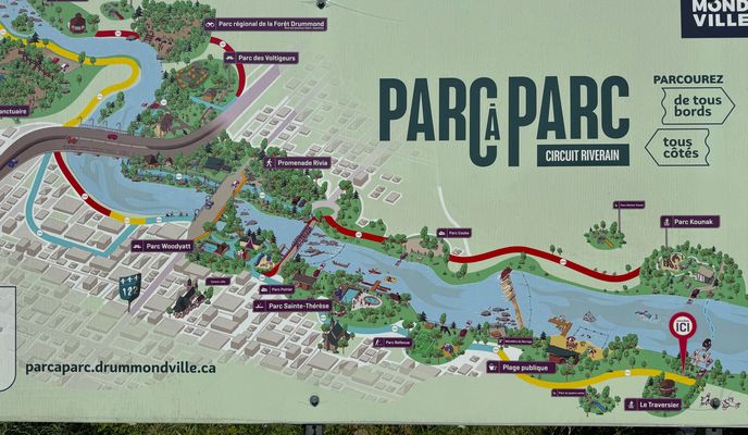 Rue Fradet, Drummondville to Rue Fradet, Drummondville