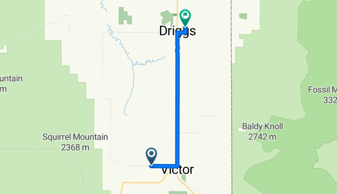 Spoon Creek Dr, Victor to N Fifth St, Driggs