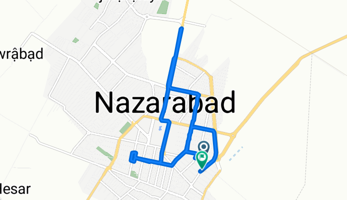 ارغوان ۱۴, Nazarabad to ارغوان ۱۴, Nazarabad