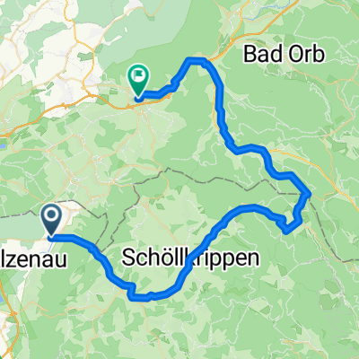 Michelbach - Gelnhausen-Mitte - 55,4 km, 462 hm