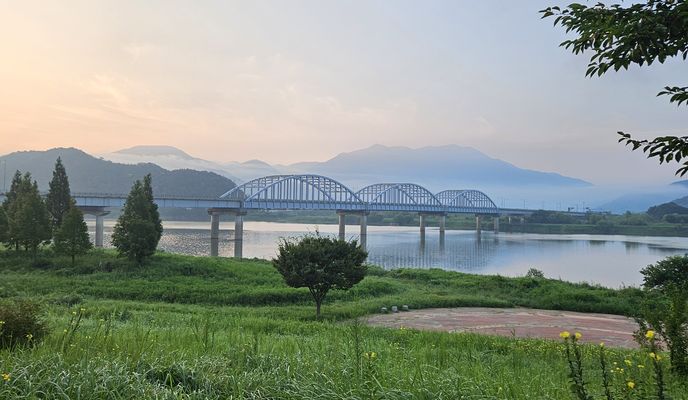 Foto 1 de la ruta de Bikemap "양산 물문화원. ㅡ  창녕함안보"