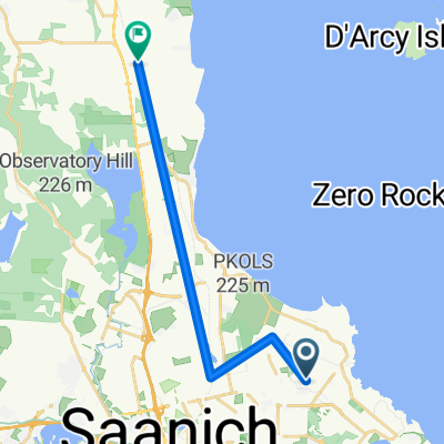 Lochside Dr, Central Saanich to Providence Pl, Saanich