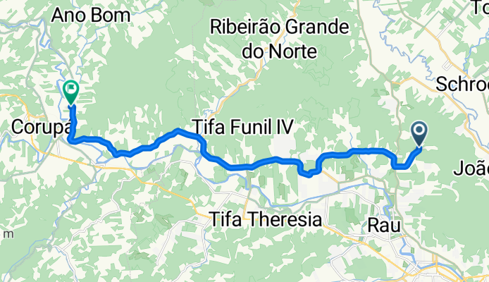 De Rua Arnoldo Piske a Rua Carlos Frederico Frankoviack
