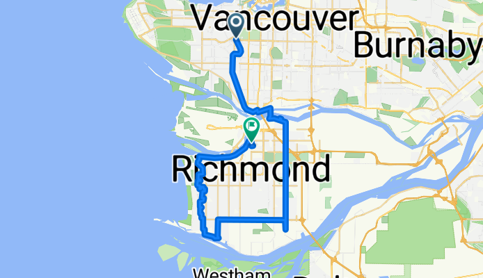 King Edward Ave W, Vancouver to No.3 Rd, Richmond