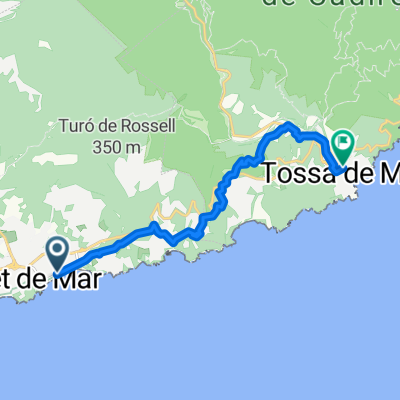 Von Lloret de Mar bis Tossa de Mar
