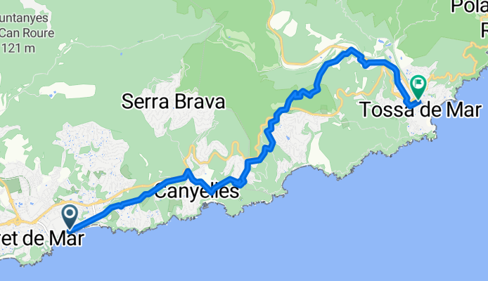 Von Lloret de Mar bis Tossa de Mar