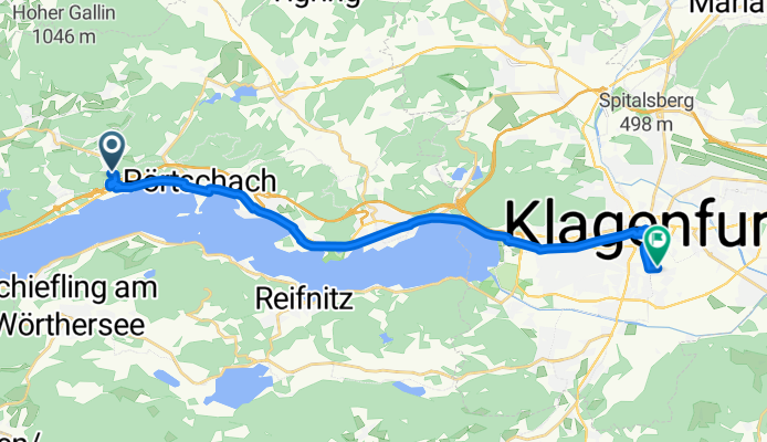 Sekull, Techelsberg am Wörther See nach Walther-von-der-Vogelweide-Platz, Klagenfurt am Wörthersee