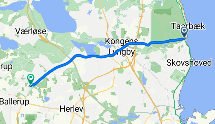 Strandvejen, Klampenborg to Digterparken, Ballerup