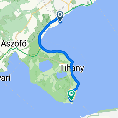 Anna sétány to Tihanyi rév