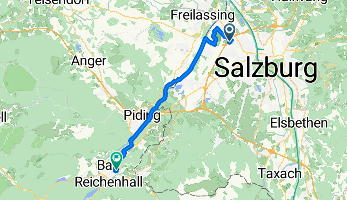 Europastraße, Salzburg nach Baderstraße, Bad Reichenhall