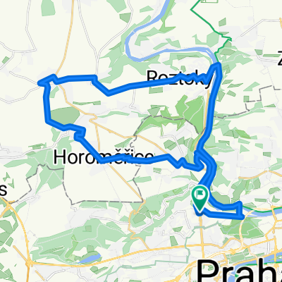 Route in Prague