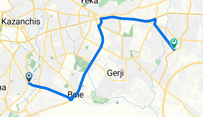 Africa Avenue / Bole Road, Kirkos to Bole