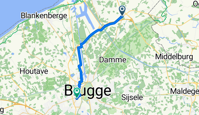 Rietveld, Knokke-Heist to Diksmuidse Heerweg, Bruges