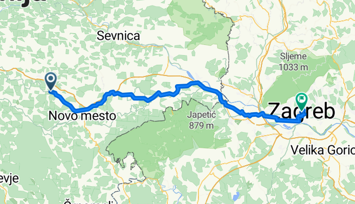Mirna Peč - Zagreb