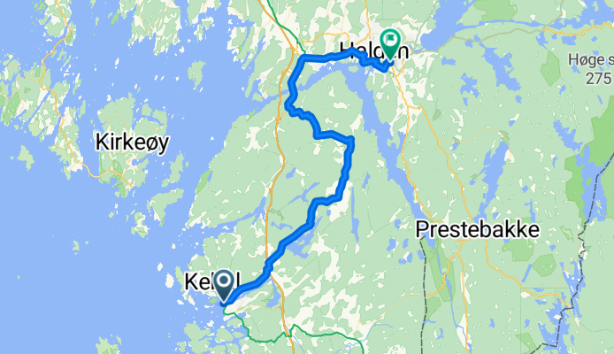 Laholmen, Strömstad to Vesleveien, Halden