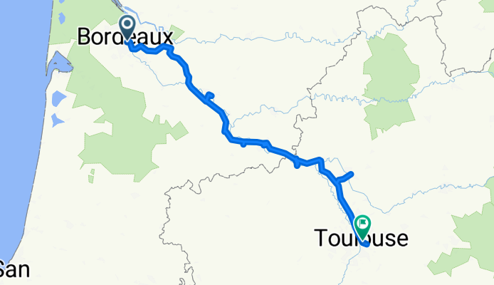 Bordeaux to Toulouse