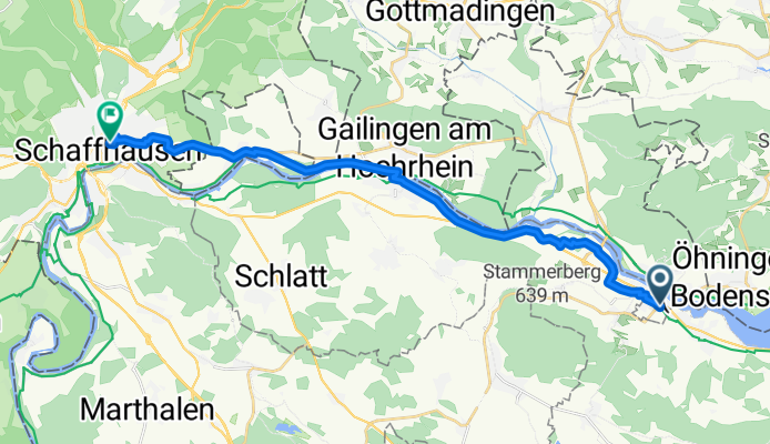 Stein am Rhein nach Schaffhausen