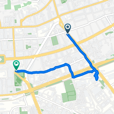 Trg Eugena Kvaternika, Zagreb to Ulica Ivana Šveara, Zagreb