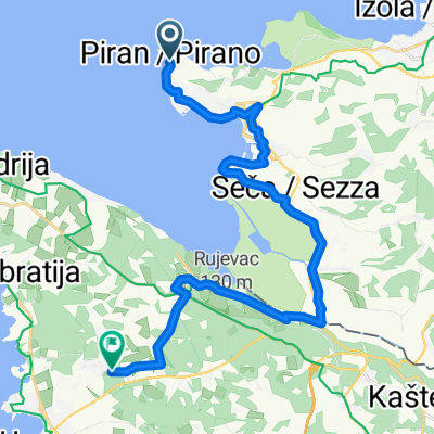 Tartinijev trg nach Deveta ulica