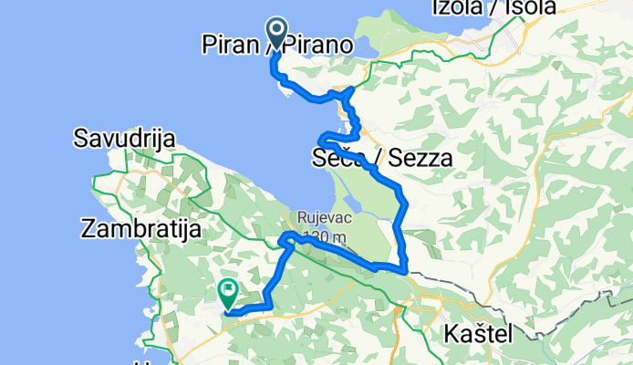 Tartinijev trg nach Deveta ulica