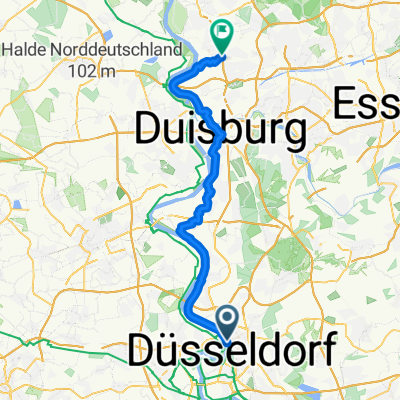 Von Düsseldorf bis Duisburg