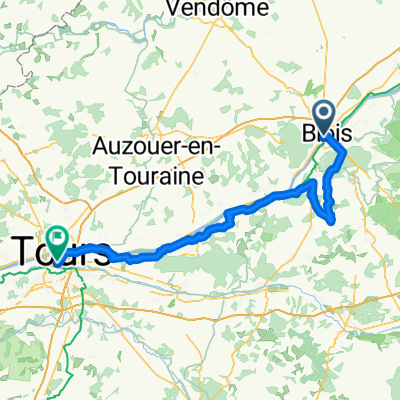 2025 Fahrradtour nach Strand von Ingrandes - Tag 14 - von Blois nach Giraudeau