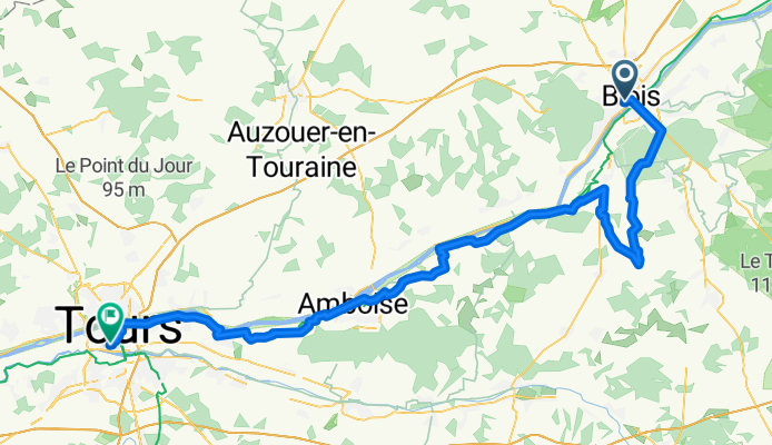 2025 Fahrradtour nach Strand von Ingrandes - Tag 14 - von Blois nach Giraudeau
