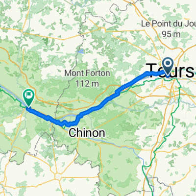 2025 Fahrradtour nach Strand von Ingrandes - Tag 15 - von Giraudeau nach Saint-Lambert-des-Levées
