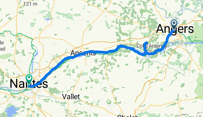 2025 Fahrradtour nach Strand von Ingrandes - Tag 17 - von Angers nach Nantes